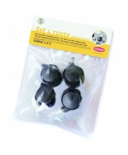 Set of wheels 4 pcs. 360° transport cage Gulliver 1-2-3 black