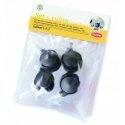 Set of wheels 4 pcs. 360° transport cage Gulliver 1-2-3 black
