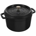 STAUB LA COCOTTE Pot żeliwny round tall 4.8 ltr, black STAUB LA COCOTTE Pot żeliwny round tall 4.8 ltr, black