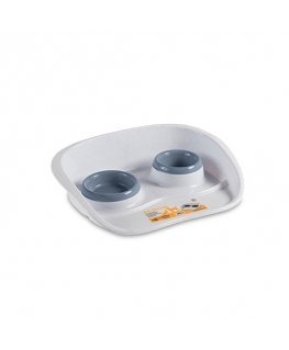 Set of food bowls Set Dinner 0.25+0.35L 46x35x11cm gray