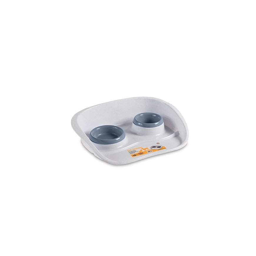 Set of food bowls Set Dinner 0.25+0.35L 46x35x11cm gray