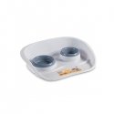 Set of food bowls Set Dinner 0.25+0.35L 46x35x11cm gray Set of food bowls Set Dinner 0.25+0.35L 46x35x11cm gray
