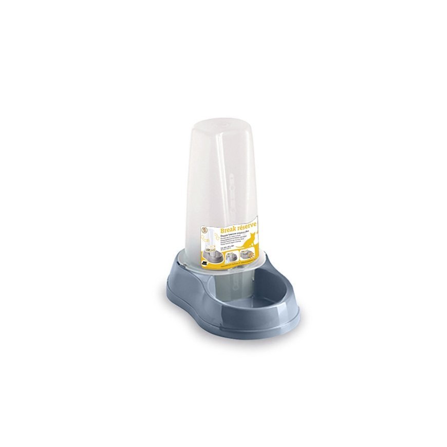 Feeder|waterer Break Reserve 0.65L 18.5x12x20cm gray