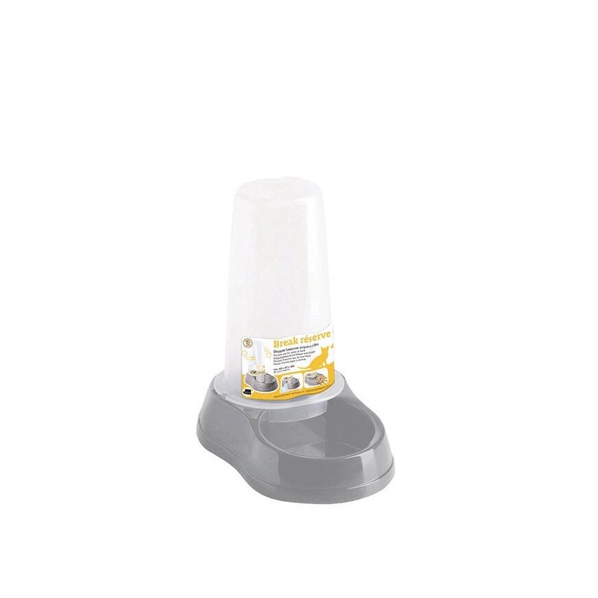 Feeder|waterer Break Reserve 0.65L 18.5x12x20cm gray – 2