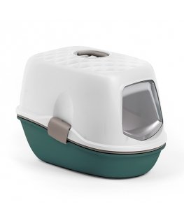 Cat toilet closed Furba Top Chic 58.5x39.4x42.7cm white|green
