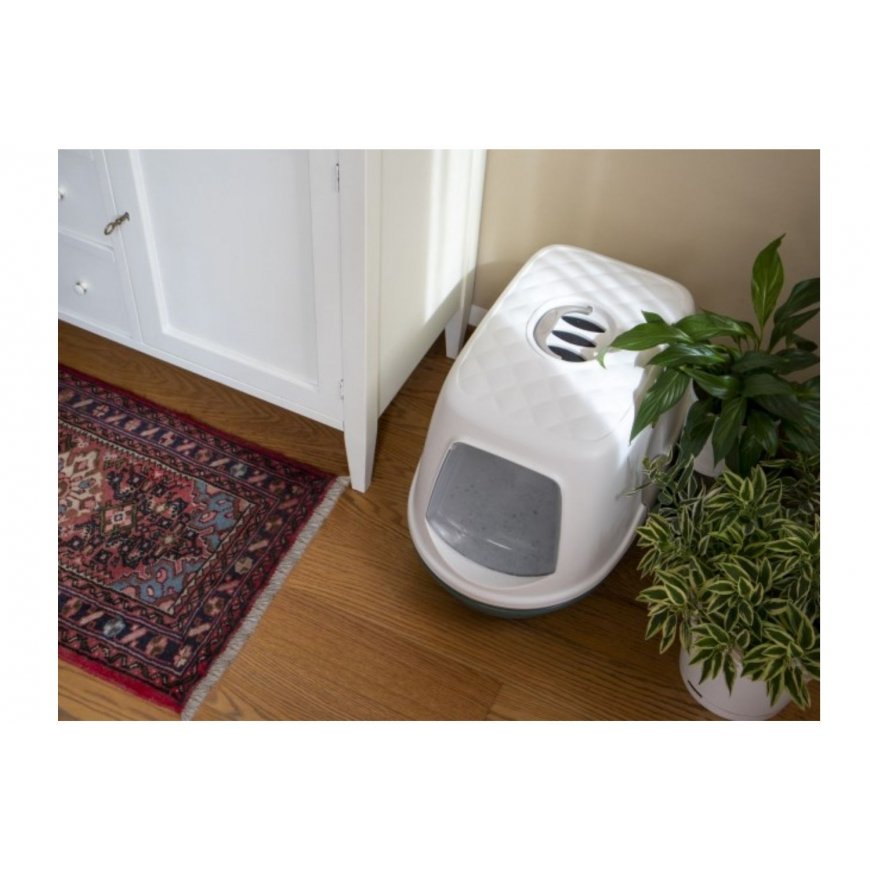 Cat toilet closed Furba Top Chic 58.5x39.4x42.7cm white|green – 2