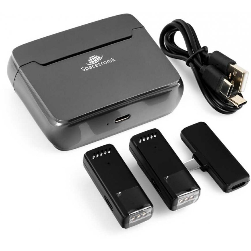 Spacetronik 2x wireless USB-C microphone – 2