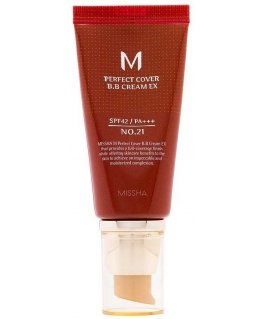 Missha M Perfect Cover BB Cream SPF42/PA+++ multifunctional cream BB No.21 Light brownish-yellow 50ml