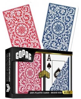 Copag Elite Bridge Jumbo Index Playing Cards Double Deck (Red And Blue)