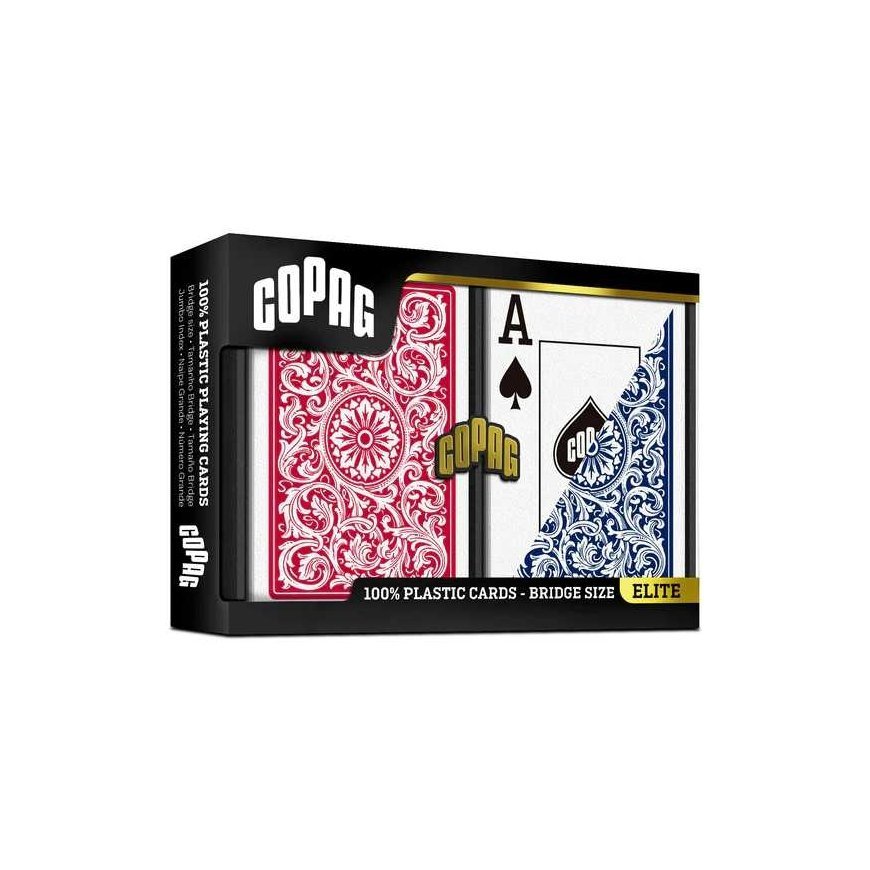 Copag Elite Bridge Jumbo Index Playing Cards Double Deck (Red And Blue) – 2