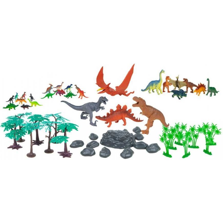 Almarina Dinozaury Duży Set Figurek W Pudełku Park Jurajski Kolecja Dla Dzieci 55 Elementsów Boley – 5