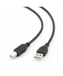 Gembird CCP-USB2-AMBM-1M USB kabelis USB 2.0 USB A USB B Melns