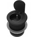 Orno Baldų lizdas ?6cm įleistas į stalviršį su dangteliu, USB įkrovikliu ir 1,9 m laidu, 1x2P+Z (prancūziškas), 1xUSB (C tipas 2 Orno Baldų lizdas ?6cm įleistas į stalviršį su dangteliu, USB įkrovikliu ir 1,9 m laidu, 1x2P+Z (prancūziškas), 1xUSB (C tipas 2