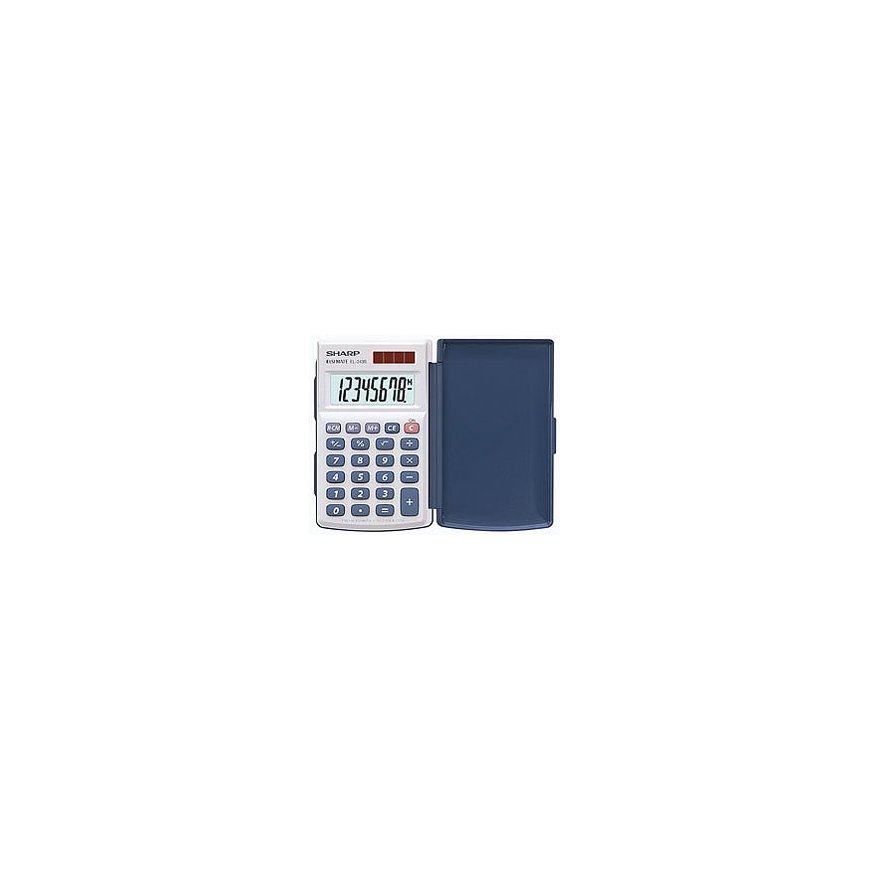 Sharp EL-243S laskin Tasku Perus Hopea