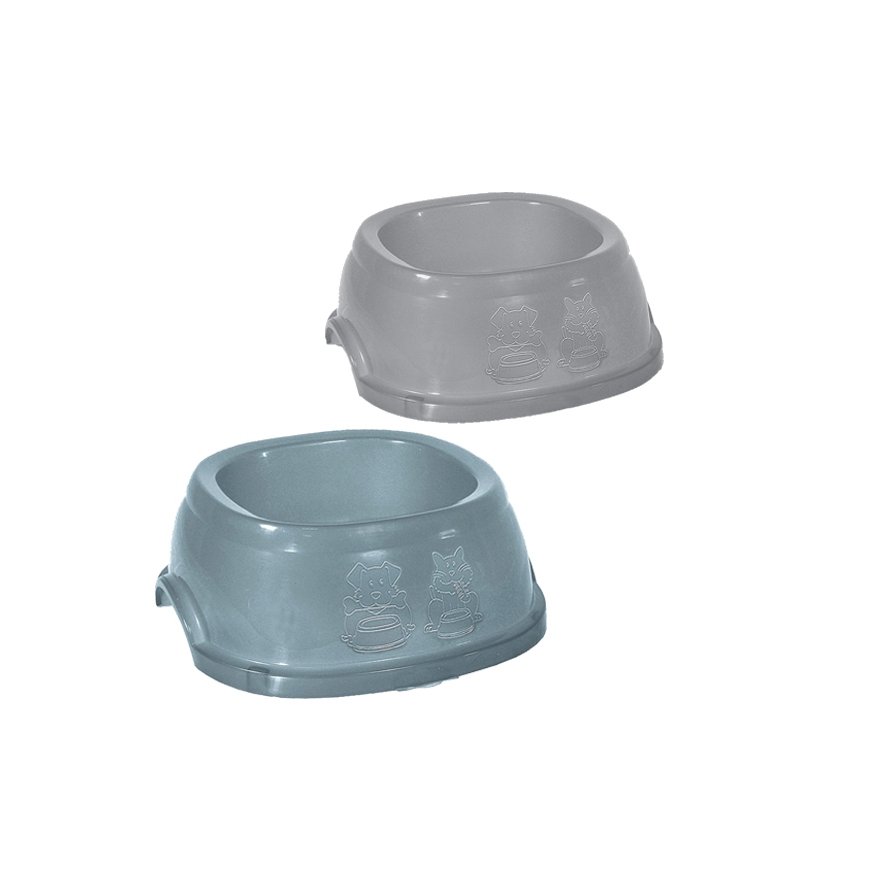 Feed bowl Break 5 3L 33x33x13cm assorted grey|blue