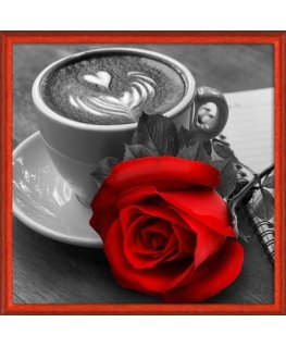 Beldizart Rose and coffee 25*25 cm AM1773