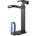 Ultradesk FLANK Laikiklis komputerowy pod blat biurka, RGB, juoda Ultradesk FLANK Laikiklis komputerowy pod blat biurka, RGB, juoda