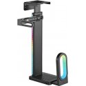 Ultradesk FLANK Holder for computer desk, RGB, black Ultradesk FLANK Holder for computer desk, RGB, black
