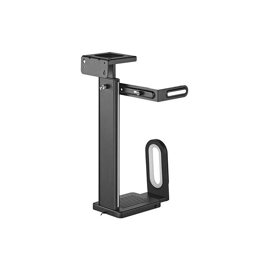 Ultradesk FLANK Holder for computer desk, RGB, black – 3