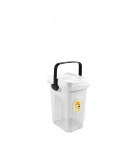 Container for pet food storage 2.5kg 7L 23x19x31cm white|light g