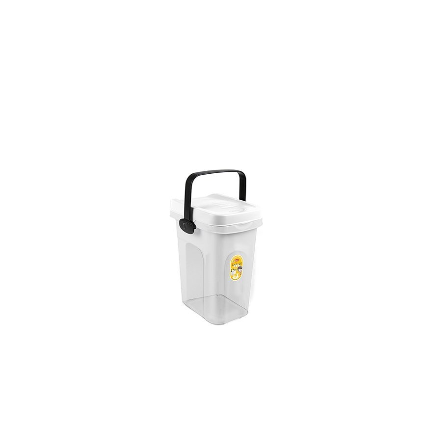 Container for pet food storage 2.5kg 7L 23x19x31cm white|light g