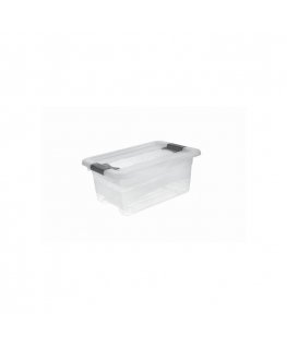 Box with lid crystalbox Cornelia 29,5x19,5x12,5cm 4L transparent
