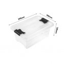Box with lid crystalbox Cornelia 29,5x19,5x12,5cm 4L transparent Box with lid crystalbox Cornelia 29,5x19,5x12,5cm 4L transparent