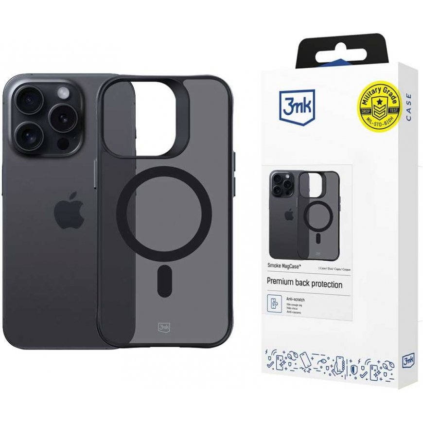 Case 3MK Smoke MagCase iPhone 15 Pro Max 6.7" – 3