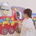 Viga Toys Wooden educational sensory and manipulative board EDU Train Viga Toys Wooden educational sensory and manipulative board EDU Train