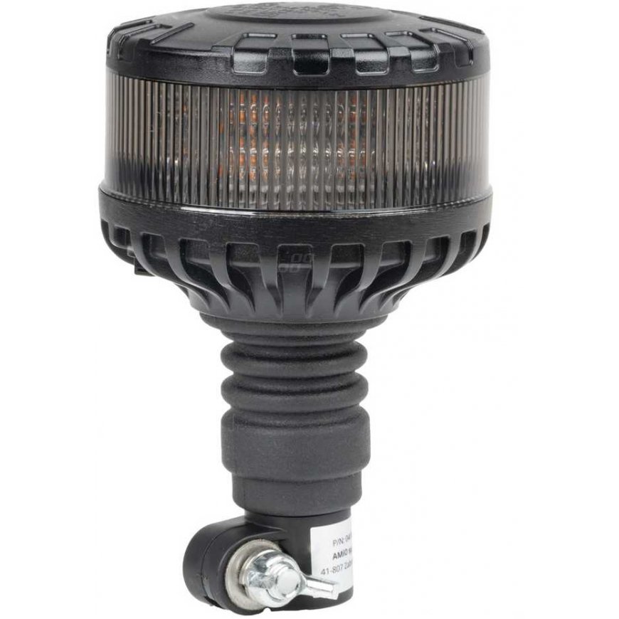 Flashing warning light rooster led w28p 12v 24v amio-04107