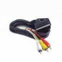 Gembird SCART/3 x RCA 1,8 m SCART (21-pin) Melns Gembird SCART/3 x RCA 1,8 m SCART (21-pin) Melns