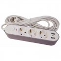 Extender 3-pin + 2 USB+Type-C 5m a|z switch lead 3Gx1.0mm Extender 3-pin + 2 USB+Type-C 5m a|z switch lead 3Gx1.0mm