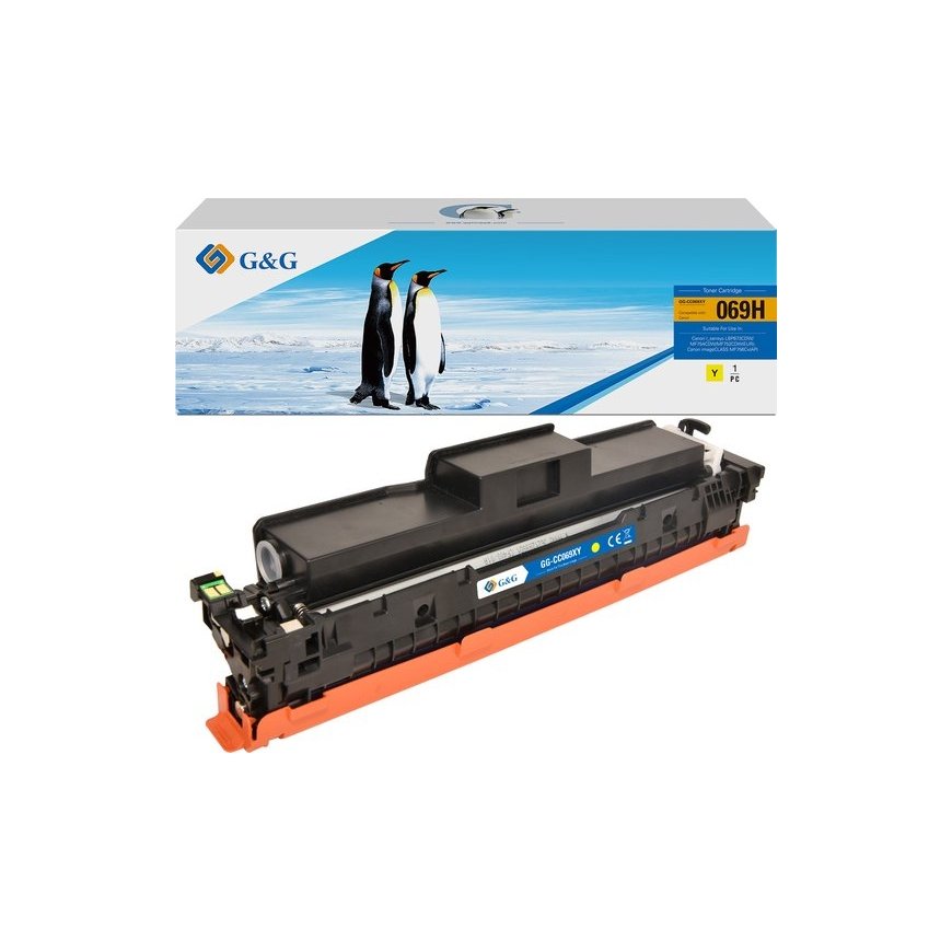 G&G compatible toner with Canon 069YH, NT-CC069XY, yellow, high capacity