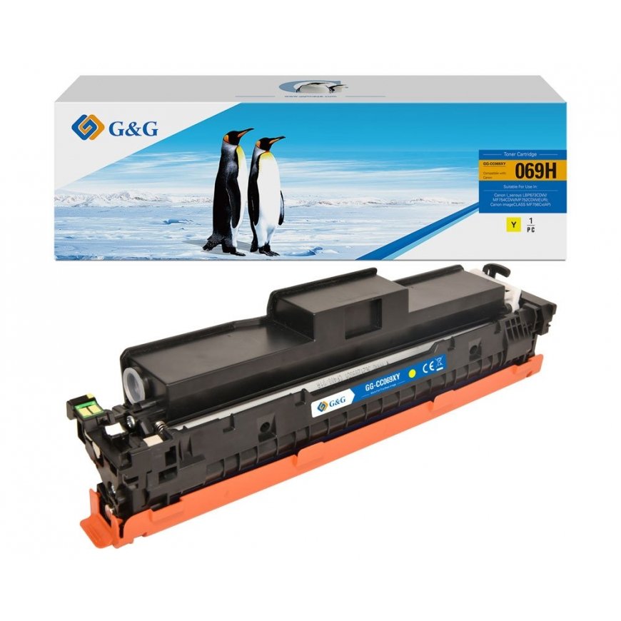 G&G compatible toner with Canon 069YH, NT-CC069XY, yellow, high capacity – 2