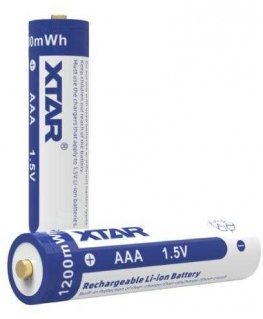 R03 / AAA 1.5 V Xtar 750 mAh batteries (box of 4) with protection