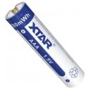R03 / AAA 1,5 V Xtar 750 mAh baterijos (4 vnt. dėžutė) su apsauga