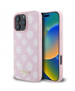 Guess GUHMP16LPGPYSP iPhone 16 Pro 6.3" różowy|pink hardcase Peo