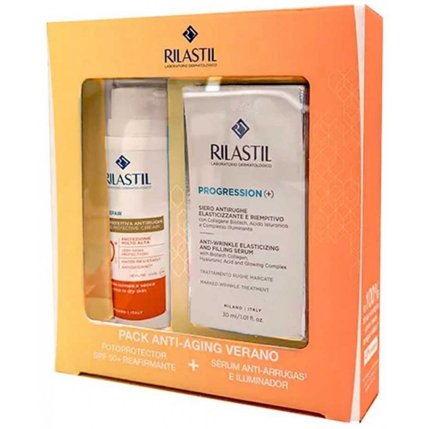Rilastil Pack Age Repair Spf50, 50 ml + Progression serum, 30 ml set 2 pcs.