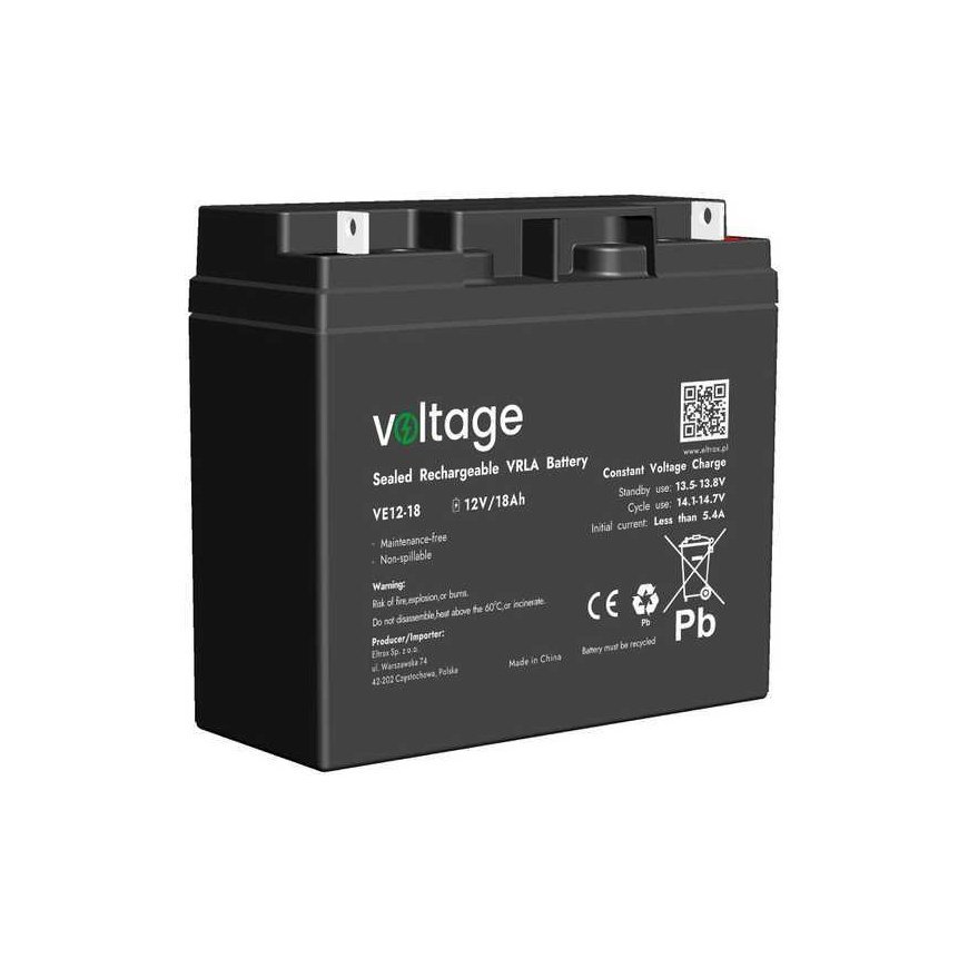 Voltage Battery AGM Voltage 12V 18Ah