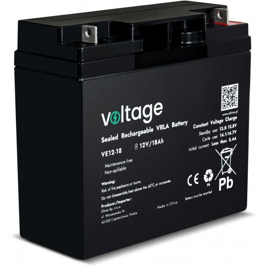 Akumuliatorius AGM Voltage 12V 18Ah VE12-18 – 3