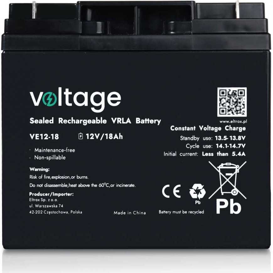 Battery AGM Voltage 12V 18Ah VE12-18 – 5