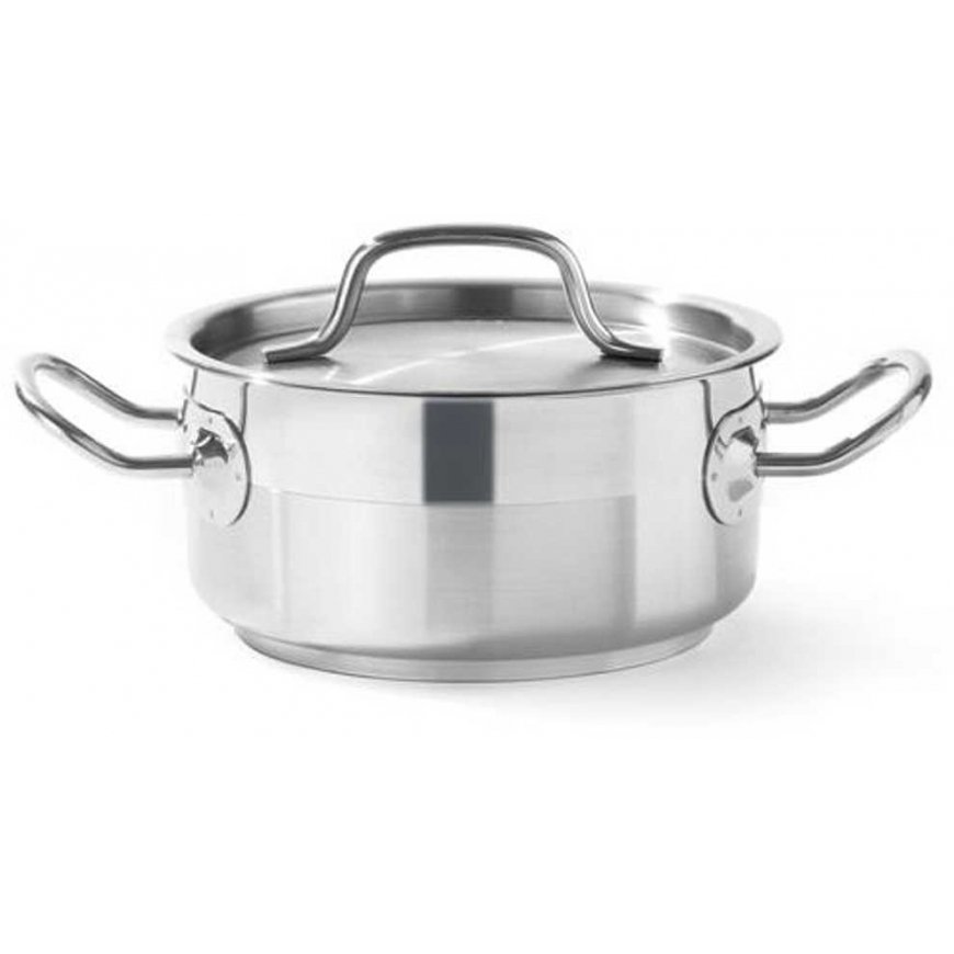Pot niski Profi Line with lid 2.8 l dia. 200 x 90 h - Hendi 830208