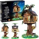 Klocki konstrukcyjne CaDA Tree House Library Biblioteka w Domku na drzewie światło LED 1808 dalys C66013W