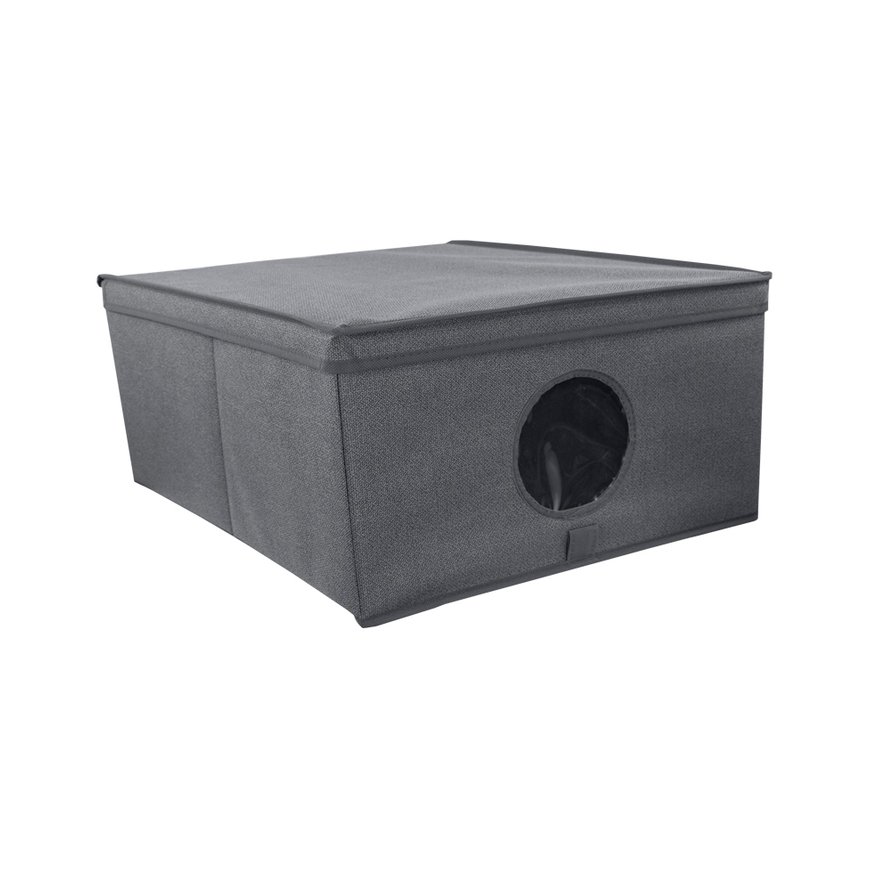 Folding box M size 48x36x19cm Grey