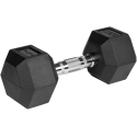Gumuoti ketaus hanteliai HEX 2x10kg, REBEL ACTIVE