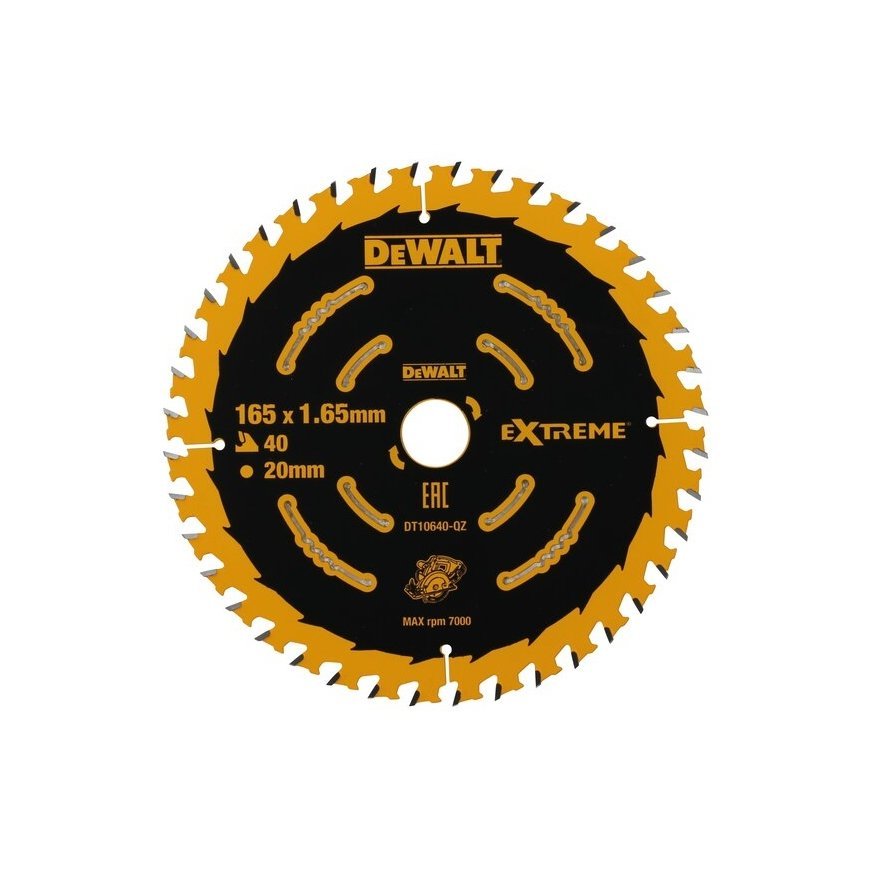 DeWALT DT10640-QZ pyörösahanterä 16,5 cm 1 kpl