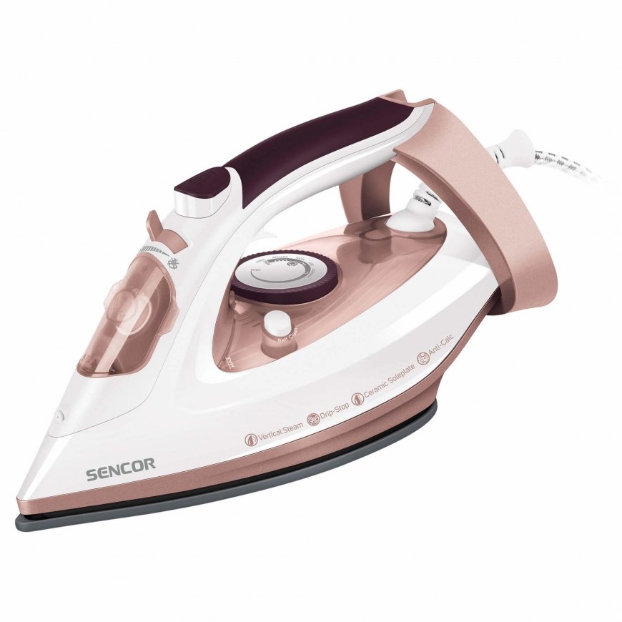 Sencor SSI 3520RS gludeklis Tvaika gludeklis Keramikas gludināšanas virsma 3100 W Rozā, Violets – 2