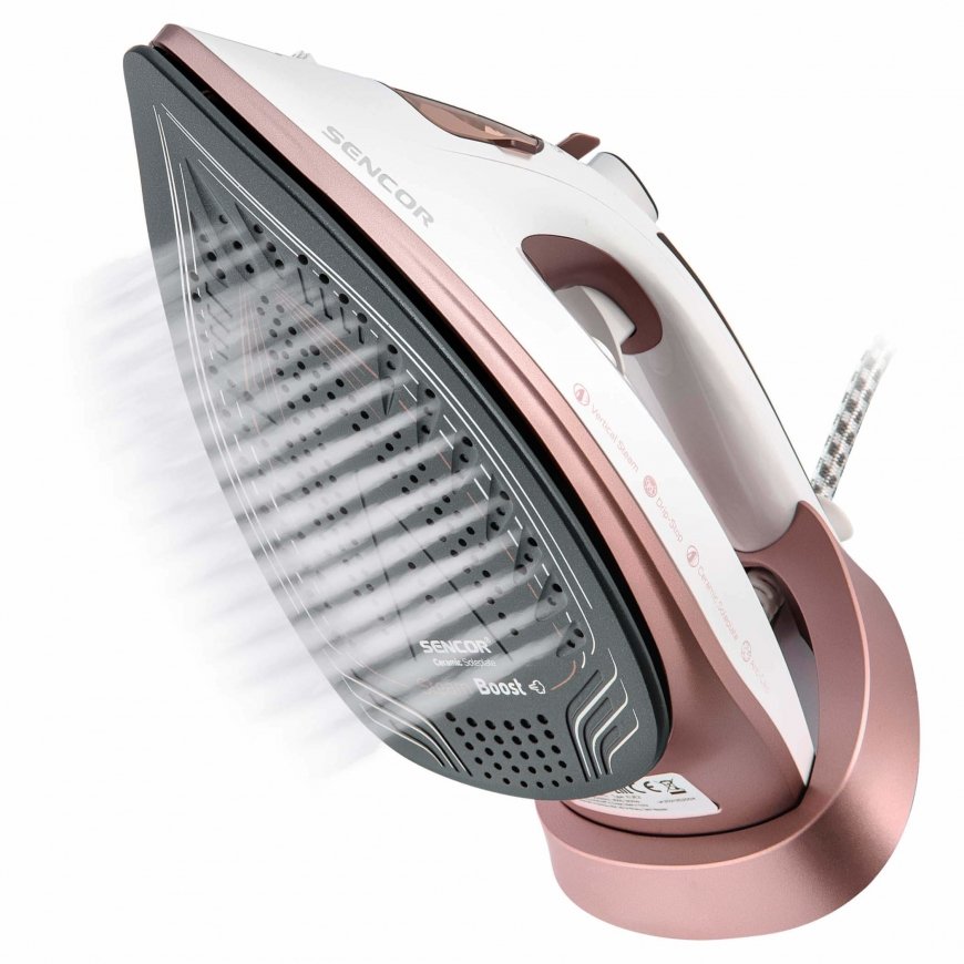 Sencor SSI 3520RS triikraud Aurutriikraud Keraamiline tald 3100 W Roosa, Violetne – 4