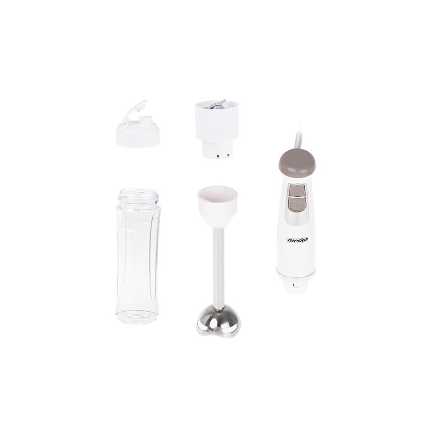 Mesko Home MS 4624 blender Immersion blender 1000 W Grey, Steel, White – 3