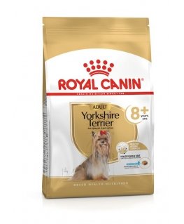 Royal Canin Yorkshire Terrier 8+ 1,5 kg Suaugusių Kukurūzas, Žuvis, Paukštiena, Ryžiai, Daržovių